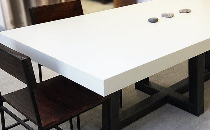 faux concrete kitchen table