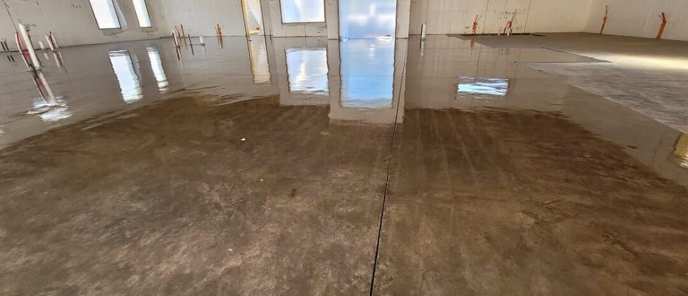 DreamCrete commercial contractor polished and stained concrete fl